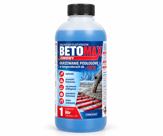 Plastyfikator do betonu ZIMOWY BETOMAX 1L