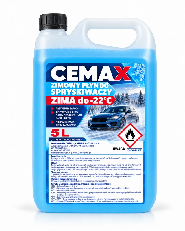 CEMAX Płyn do spryskiwaczy Zima do -22 st. C 5 l