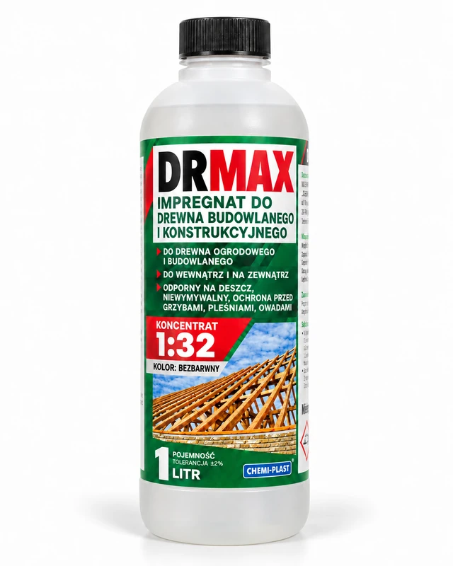 CEMAX Impregnat do drewna koncentrat 1:32 DR MAX 1L BEZBARWNY