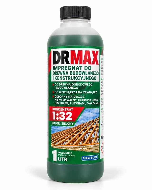 CEMAX Impregnat do drewna koncentrat 1:32 DR MAX 1L ZIELONY