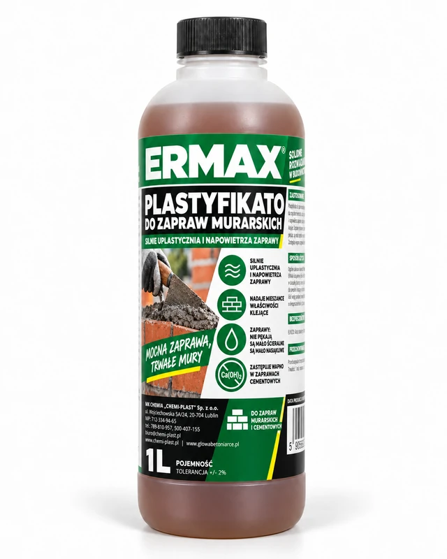 CEMAX Plastyfikator do zapraw murarskich erMAX 1L