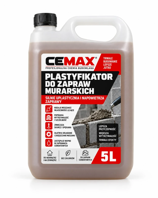 CEMAX Plastyfikator do zapraw murarskich 5L