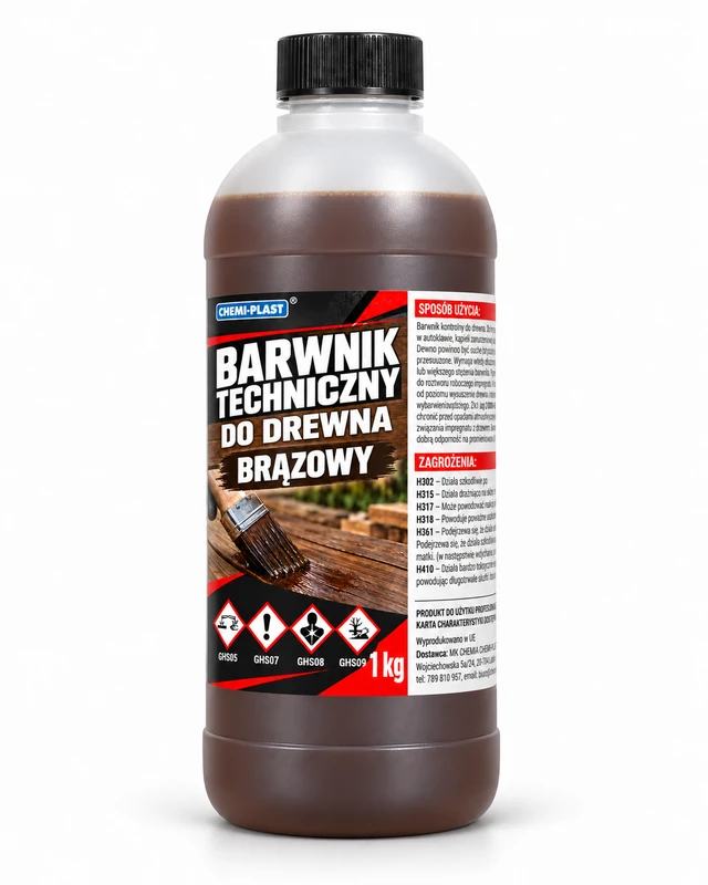CEMAX Barwnik, bejca do drewna 1KG [BRĄZOWY]