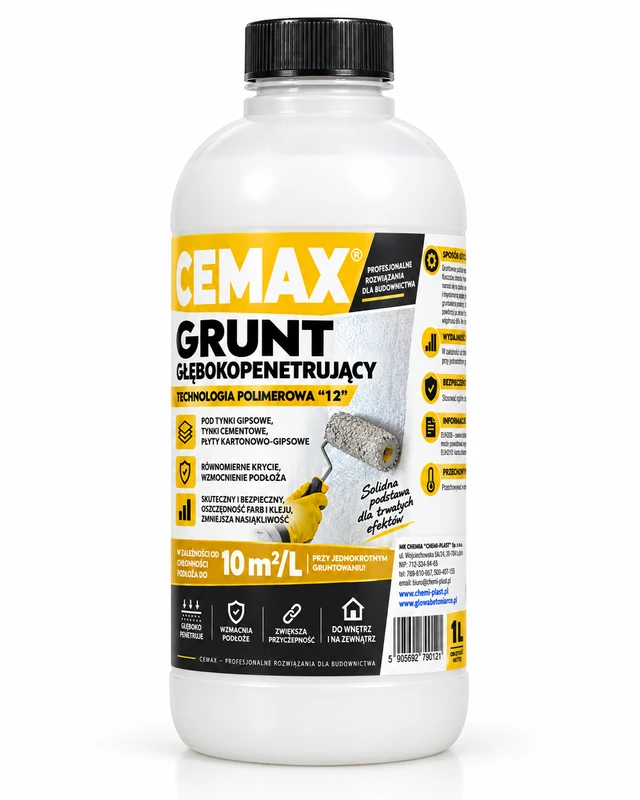 CEMAX Grunt Głębokopenetrujący "12" Technologia Polimerowa 1L