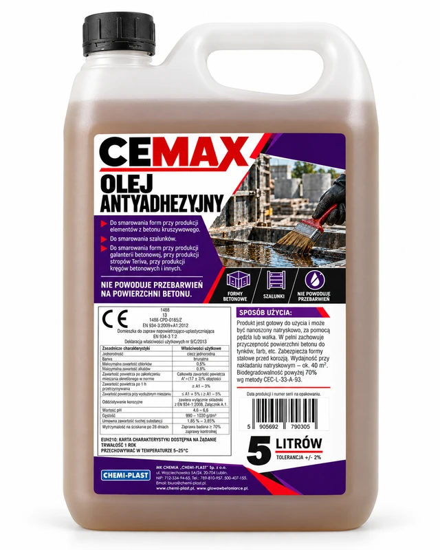 CEMAX Olej antyadhezyjny 5 l