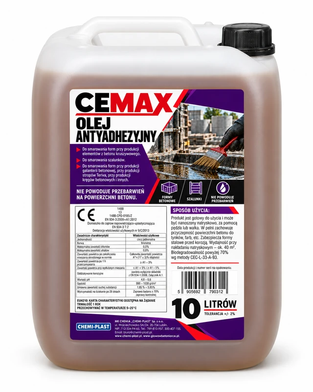 CEMAX Olej antyadhezyjny 10 l