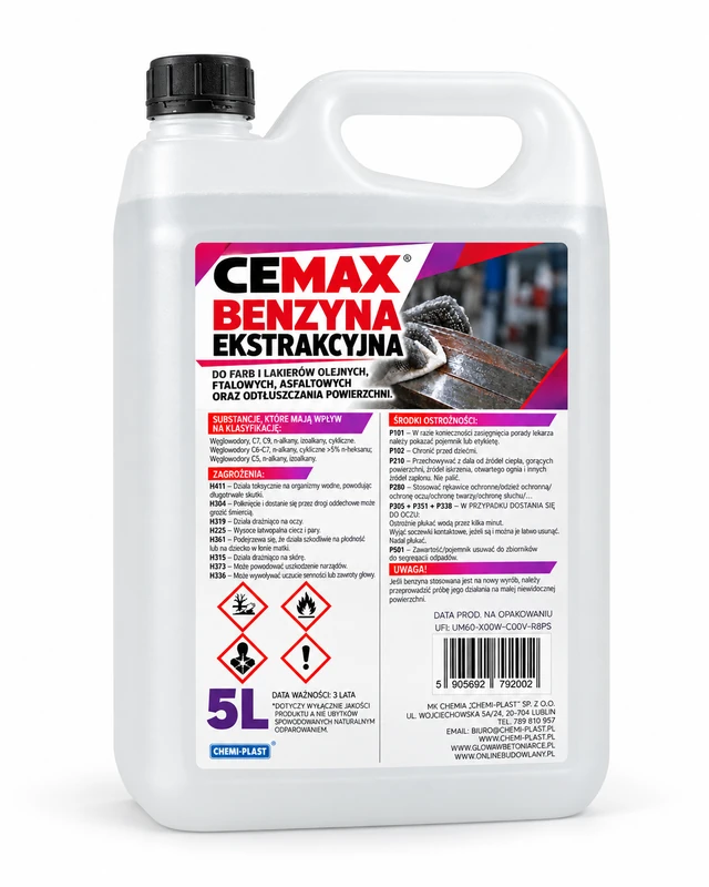 CEMAX Benzyna ekstrakcyjna 5 l