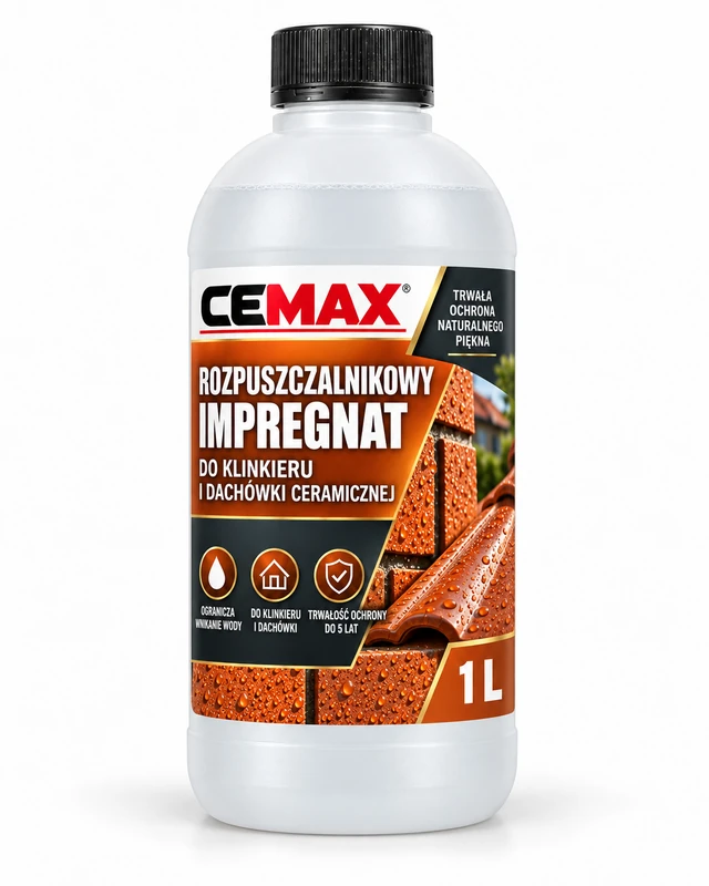 CEMAX Rozpuszczalnikowy impregnat do klinkieru i dachówki ceramicznej 1L