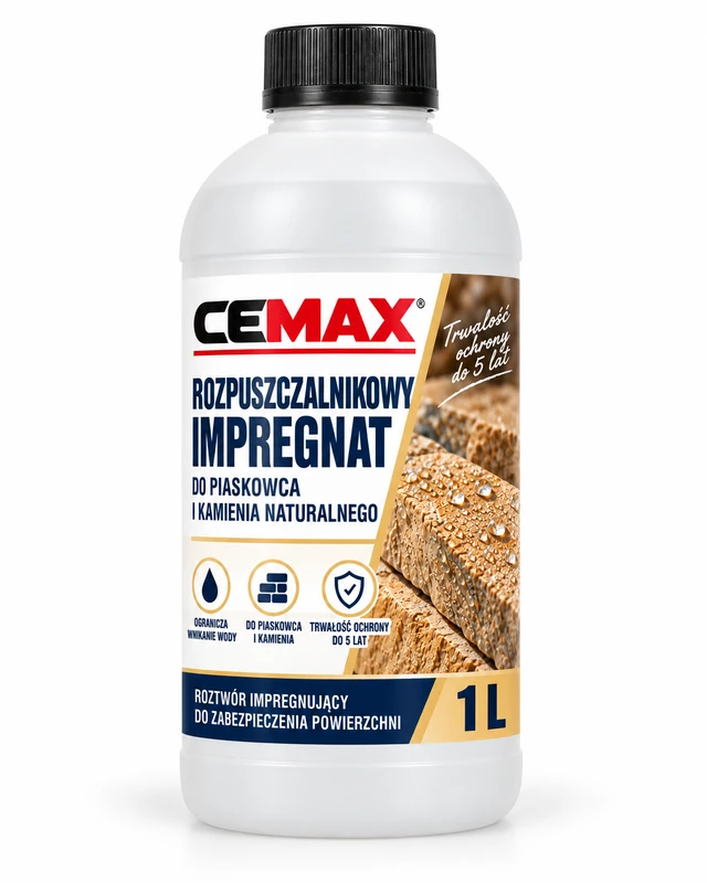 CEMAX Rozpuszczalnikowy impregnat do piaskowca i kamienia naturalnego 1L