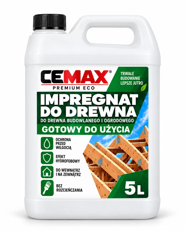 CEMAX Impregnat do drewna budowlanego i konstrukcyjnego gotowy do użycia 5 l